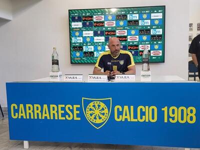 "Dalla sconfitta di Reggio Emilia possiamo solo imparare": Antonio Calabro è positivo in previsione della partita della Carrarese in casa con il Pescara