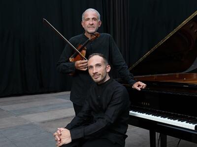 Il duo Domenico Nordio e Orazio Sciortino nel terzo appuntamento dei concerti estivi del Circolo musicale La Lugnola il 7 luglio nel giardino Palazzo Cucchiari