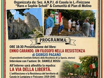 Fivizzano: Pastasciutta antifascista e presentazione di "Ennio Carando Un filosofo nella Resistenza"