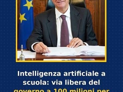 Intelligenza artificiale a scuola: via libera del governo a 100 milioni per formare i docenti