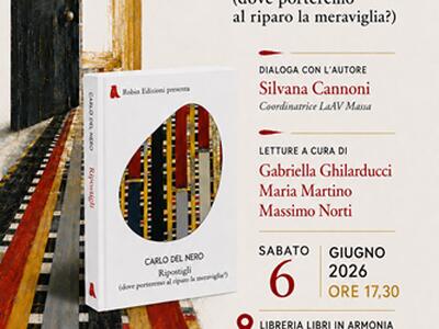 “Ripostigli”, la poesia di Carlo Del Nero alla Libreria “Libri in Armonia” di Massa
