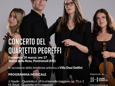 Concerto Il Quartetto Pegreffi al Teatro della Rosa di Pontremoli