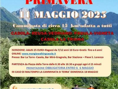 Cammina, ammira, gusta e fotografa: l&#039;11 maggio torna la Mangiawalking a Casola in Lunigiana