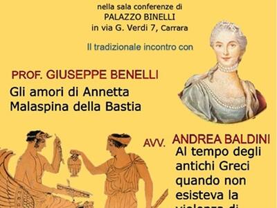 San Valentino con l'associazione Apuamater: conferenza sull'amore a Palazzo Binelli di Carrara l'11 febbraio
