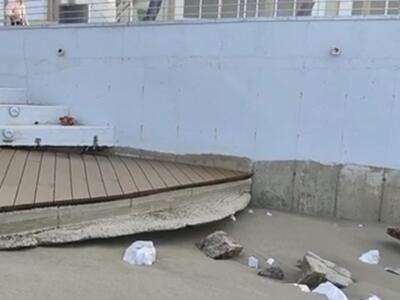 Passeggiata Marina di Carrara danneggiata dal mare: AdSP al lavoro per individuare cause e risoluzione del problema.