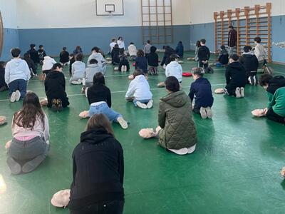 Corso sulle manovre salvavita (BLS) per gli alunni della scuola secondaria di primo grado "G.B. Giorgini" di Montignoso