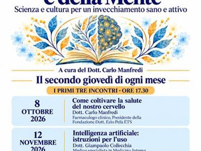 Dall'8 ottobre "I Giovedì del Cervello e della Mente" e il percorso gratuito "Nonni sicuri", tra conoscenza, dialogo ed esercitazioni pratiche