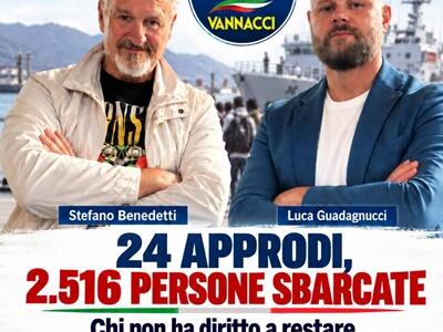 Immigrazione, Futuro Nazionale Massa Carrara: "Servono controlli e rimpatri effettivi dopo i 24 approdi a Marina di Carrara"