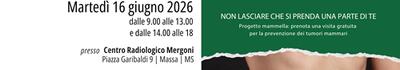 Progetto Mammella Under 45 di Fondazione ANT Franco Pannuti ETS: visite gratuite per la prevenzione dei tumori mammari il 16 giugno