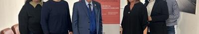 Il Presidente della Provincia Valettini in visita a L'Abbraccio