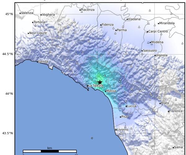 Paura nella provincia  apuana per un terremoto di magnitudo 3.7 con epicentro a Fosdinovo