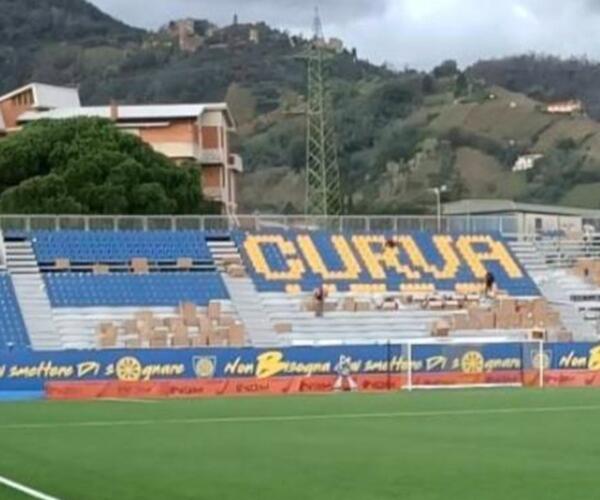 Apre la nuova Curva Nord della Carrarese: la commissione provinciale spettacolo ha dato il via libera
