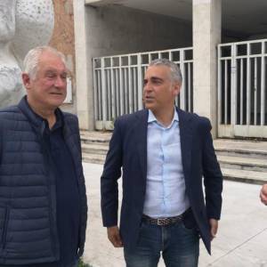 Diego Petrucci e Lorenzo Baruzzo sopralluogo distretto Avenza (4)