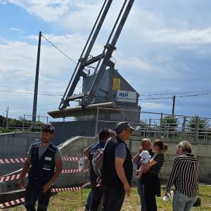 Momenti dell'apertura dell'idrovora Turbina di Marinella durante la Settimana della Bonifica (3)