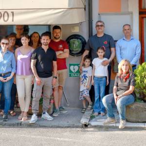 2 -Il gruppo che ha assistito alla presentazione del nuovo defibrillatore di Equi Terme