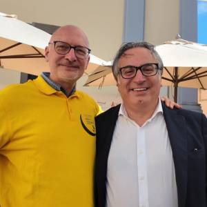Il sindaco Claudio Novoa e il direttore del Consorizo Marco Cavallotti