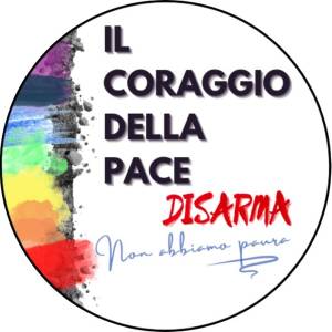 logo il coraggio della pace disarma