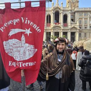 Foto Roma Presepe Vivente 2025 Fabio Furia, il presidente dell'Associazione Presepe Vivente di Equi