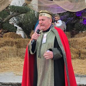 Foto Roma Presepe Vivente 2025 Massimo Caleo del Presepe di Equi interpreta Erode