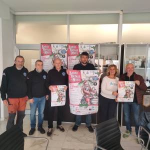 babbo natale in moto foto