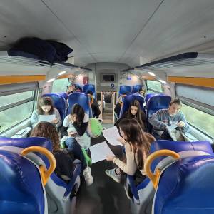 ultimo ripasso in treno