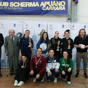 Premiazione spada femminile