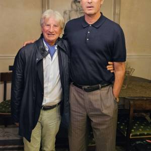 Foto Claes Bang con Gino Angelo Lattanzi